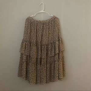 Brown skirt with dots